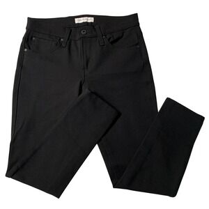 JAMES JEANS Twiggy Ankle Black Ponte Pants Stretch Buttery Soft Womens Size 27
